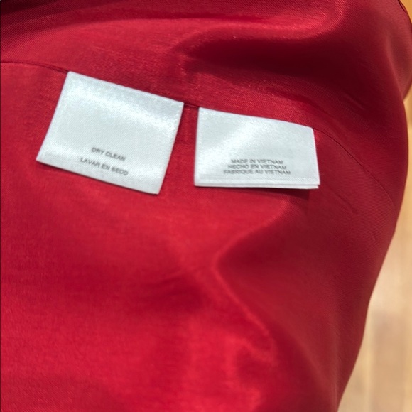 Anne Klein Red Tailored Blazer Suit Jacket - Picture 4 of 4